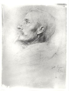 Portrait de Walter Crane (1845-1915) - Alphonse Legros