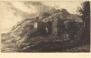 Les ruines du château - Alphonse Legros