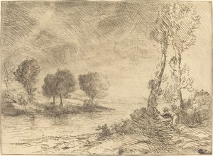 Le pêcheur de saumon - Alphonse Legros