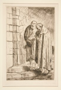 Saint Pierre et Saint Paul à la porte de M. Richard, de Histoire du Bonhomme Misère - Alphonse Legros