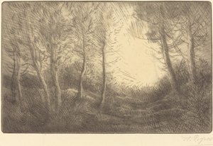 Lever du soleil, bois de Clamard - Alphonse Legros