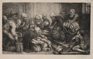 Les mendiants de Bruges - Alphonse Legros
