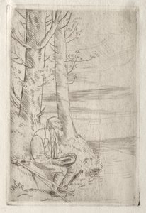 Le mendiant aveugle - Alphonse Legros