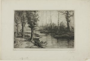 Le canal : Matin - Alphonse Legros