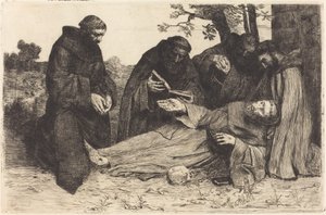 La mort de Saint François - Alphonse Legros