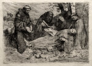 La Mort de Saint François - Alphonse Legros