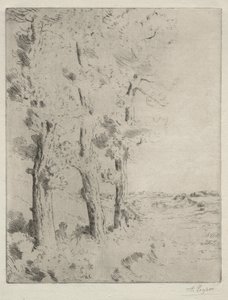 Le Lecteur : La Conférence sous les arbres, c. 1882 - Alphonse Legros