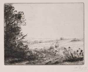 La route vers Horville - Alphonse Legros
