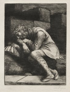 Le Mendiant endormi - Alphonse Legros