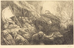 Le triomphe de la mort : la proclamation - Alphonse Legros