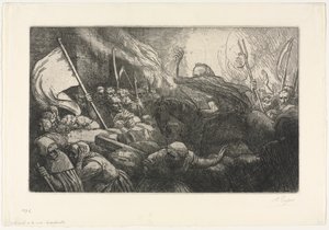 Le Triomphe de la Mort : La Proclamation - Alphonse Legros