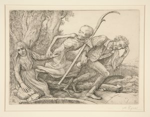 Triomphe de la Mort : La Mort Entraînant L - Alphonse Legros