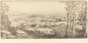 Une vallée en Bourgogne - Alphonse Legros