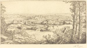 Une vallée en Bourgogne - Alphonse Legros