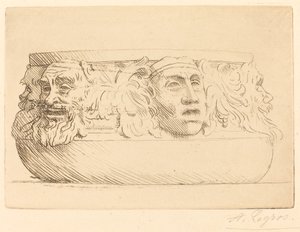 Vase aux grotesques (Le vase aux masques) - Alphonse Legros