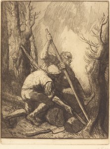 Les bûcherons, 3ème planche - Alphonse Legros