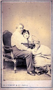 Alexandre Dumas et Miss Menken par Alphonse Liebert & Cie - Alphonse Liebert