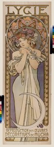 Affiche de publicité pour le groupe de danse Lygie - Alphonse Marie Mucha
