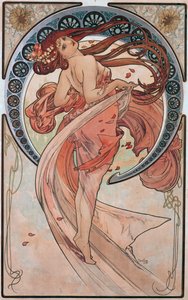Danse (Rose) - Alphonse Mucha