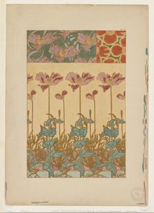 Documents décoratifs : Coquelicots orientaux - Alphonse Mucha