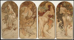 Les Saisons - Alphonse Marie Mucha