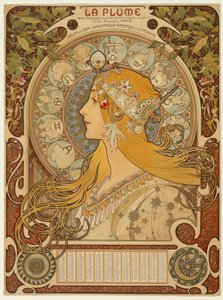 Zodiaque ("La Plume") - Alphonse Marie Mucha