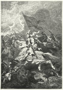 Bataille de Fornovo, Italie - Alphonse Marie de (after) Neuville