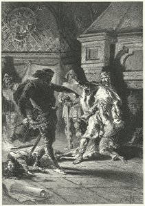 Clovis Ier imposant sa volonté en tant que roi des Francs - Alphonse Marie de (after) Neuville