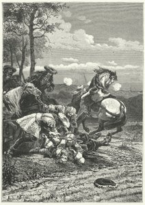 Mort du maréchal Turenne à la bataille de Salzbach - Alphonse Marie de (after) Neuville