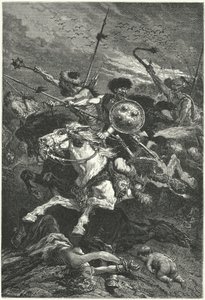 Les Huns chargeant à la bataille de Châlons, 451 - Alphonse Marie de (after) Neuville