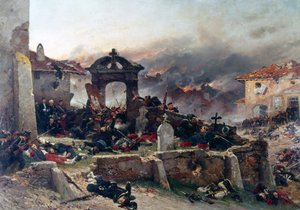 À Neuville, le cimetière de Saint-Privat - Alphonse Marie de Neuville