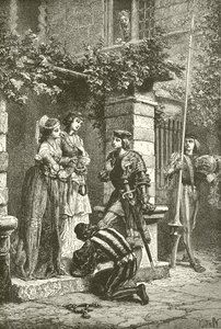 Bayard prenant congé des dames de Brescia