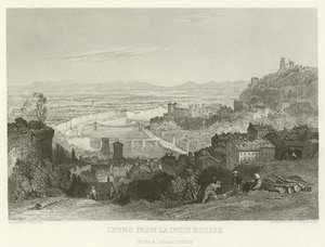 Lyon depuis La Croix Rousse - Alphonse Marie de Neuville