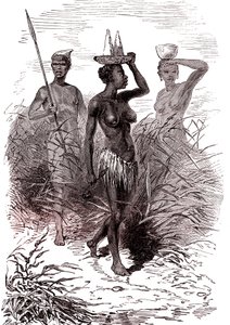 Autochtones de la tribu Nuer, vallée du Nil supérieur