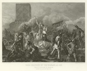 Paris assiégé par les Normands, 885 après J.-C. - Alphonse Marie de Neuville