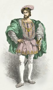 Portrait de Francois 1er (Engraving) - Alphonse Marie de Neuville