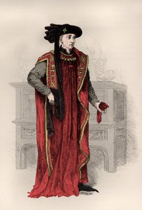 Portrait of Philippe 3 de Bourgogne dit le bon (Engraving) - Alphonse Marie de Neuville