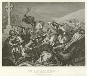 La bataille de Tours, 732 après J.-C.