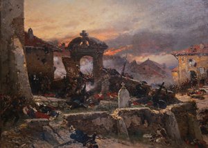 Le cimetière de Saint-Privat, 18 août 1870, 1881 - Alphonse Marie de Neuville