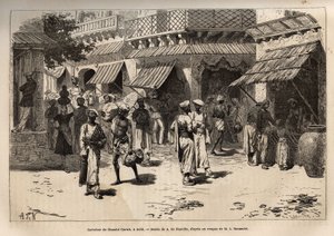 Le carrefour de Chandni Chowk, la rue des vers à soie, l