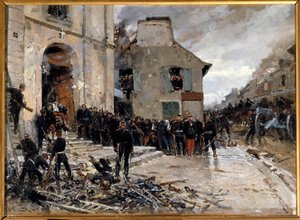 Guerre de 1870-1871 et siège de Paris par les Prussiens : Le combat du Bourget, 30/10/1870 - Alphonse Marie de Neuville