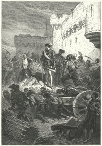 François, duc de Guise supervisant la construction des défenses de Metz, 1552 - Alphonse Marie de after Neuville