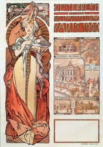 Affiche publicitaire par Alphonse Mucha pour l