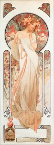Affiche publicitaire par Alphonse Mucha pour le parfum « Essence Sylvanis », 1899 - Collection privée
