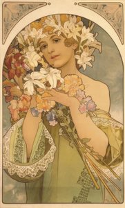 Fleurs - Alphonse Mucha