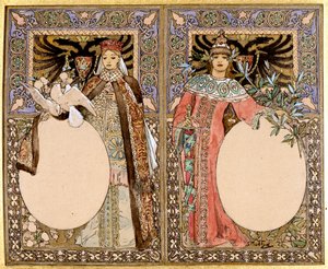 Illustration de livre, années 1890 - Alphonse Mucha