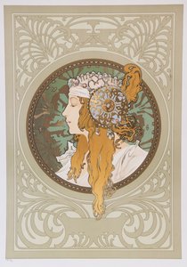 Têtes byzantines : Blonde, 1897 - Alphonse Mucha