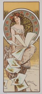 Calendrier Champenois, vers 1897 - Alphonse Mucha