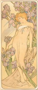 Les Iris - Alphonse Mucha
