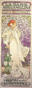 La Dame aux Camélias / Théâtre de la Renaissance - Alphonse Mucha